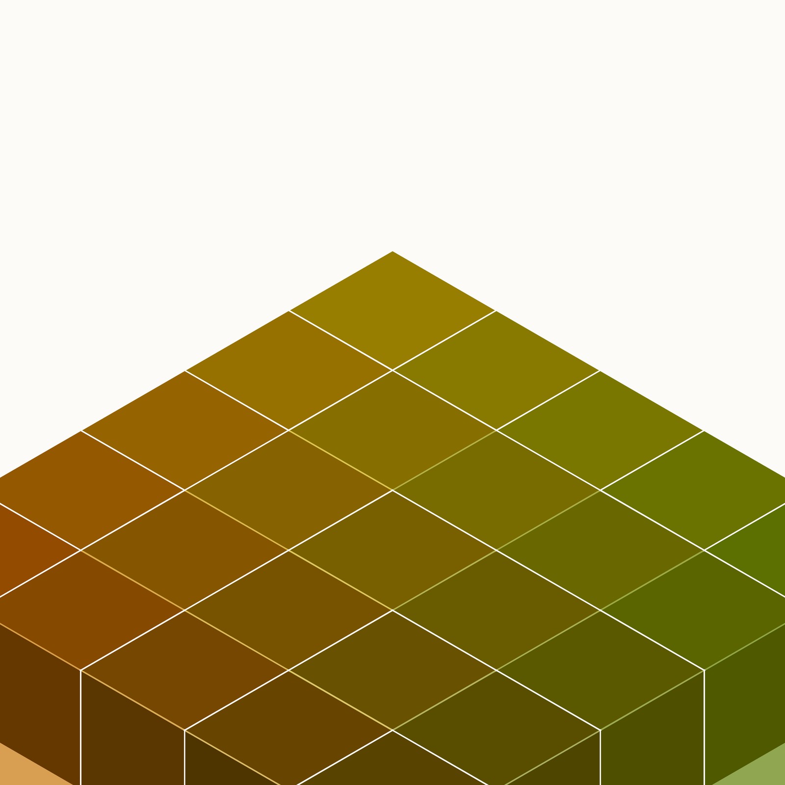 Close-up: a quarter of the image, where two walls meet, Automatic Colour Cube 001